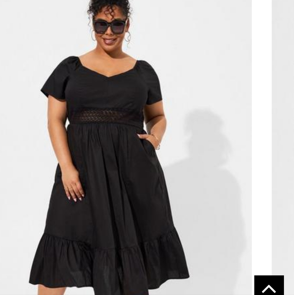 Torrid midi dress sizes medium  and large available